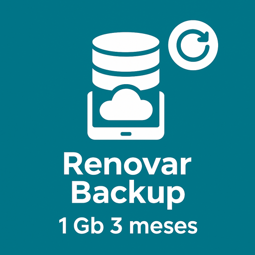 Renovar Backup online 1 Gb 3 meses
